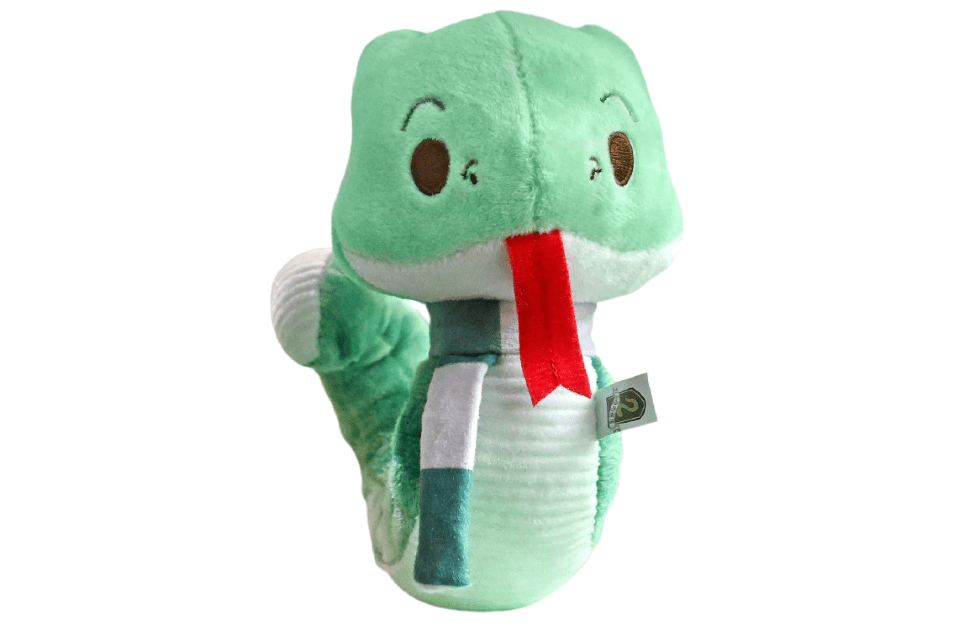 Kids Preferred Harry Potter Slytherin Green SnakePlush Stuffed Animal with Embroidered Details and Green Stripped Scarf Hogwarts House Collectible for...