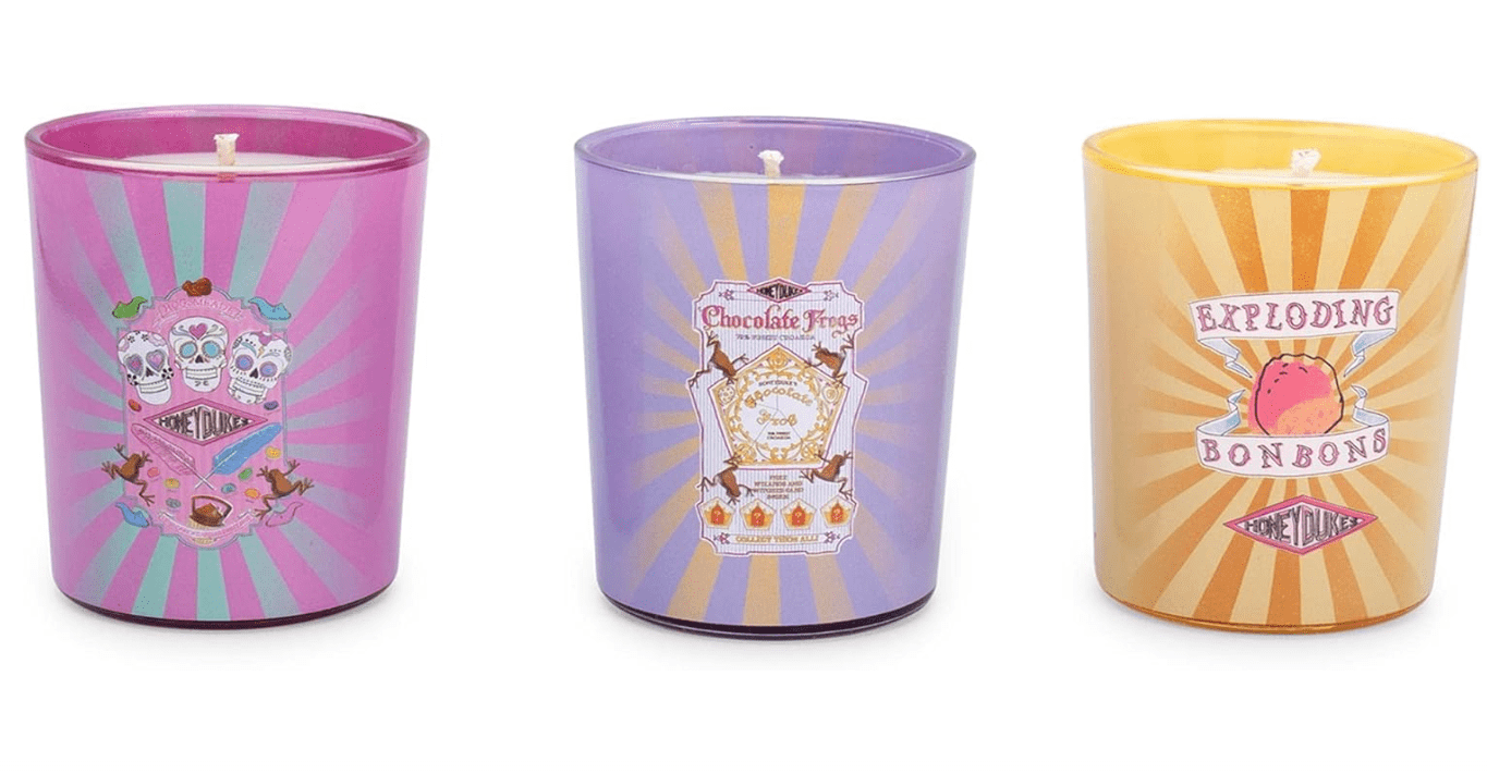 Harry Potter Honeydukes Scented Soy Wax Candle Collection, Set of 3 with Unique Fragrances | 20-Hour Burn Time | Home Decor Housewarming Essentials,...
