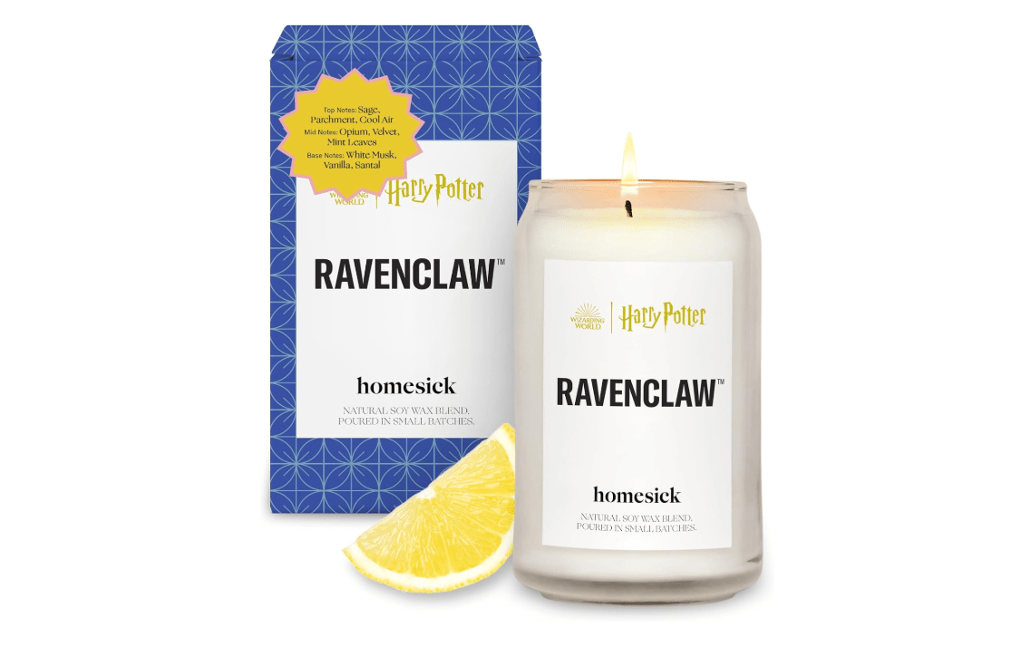 Homesick Scented Candles for Home (Harry Potter, Ravenclaw) - 13.75 oz Long-Lasting Soy Wax Jar Candle for Women & Men for All Occasions, 60-80 Hours...
