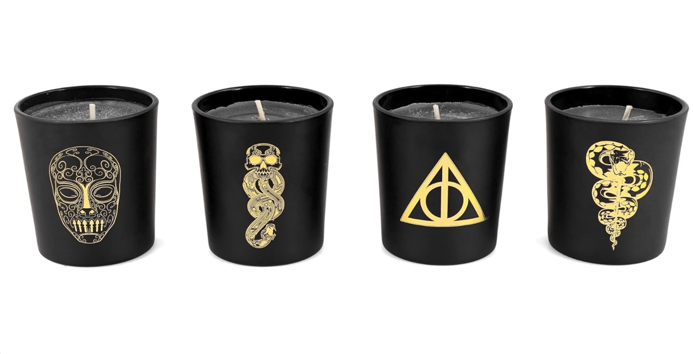 Harry Potter Dark Arts Scented Soy Wax Candle Collection, Set of 4 with Unique Fragrances | 20-Hour Burn Time | Home Decor Housewarming Essentials,...
