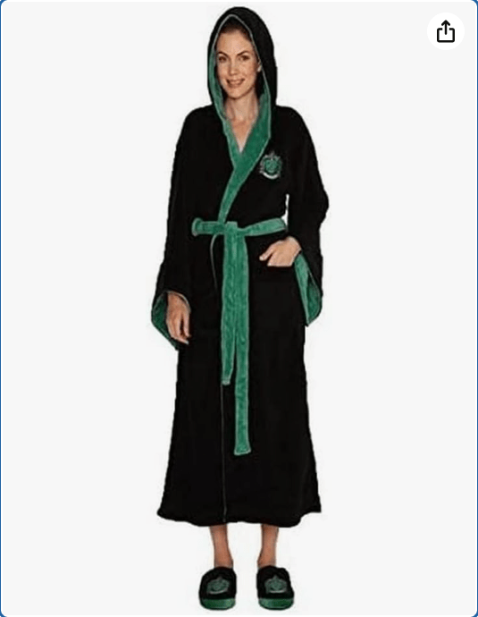 Harry Potter Slytherin Womens Fleece Bathrobe