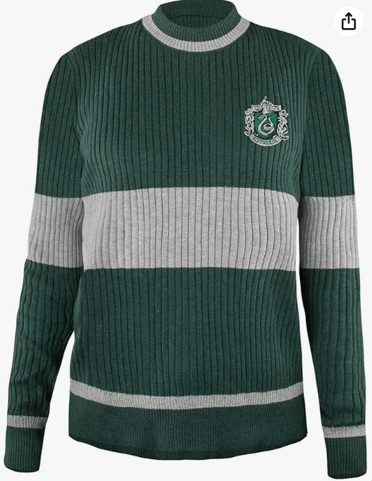 Cinereplicas Harry Potter - Quidditch Sweater Gryffindor/Slytherin/Ravenclaw/Hufflepuff - XS/S/M/L/XL - Official License