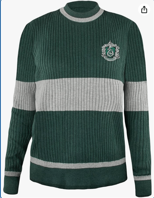 Cinereplicas Harry Potter - Quidditch Sweater Gryffindor/Slytherin/Ravenclaw/Hufflepuff - XS/S/M/L/XL - Official License 