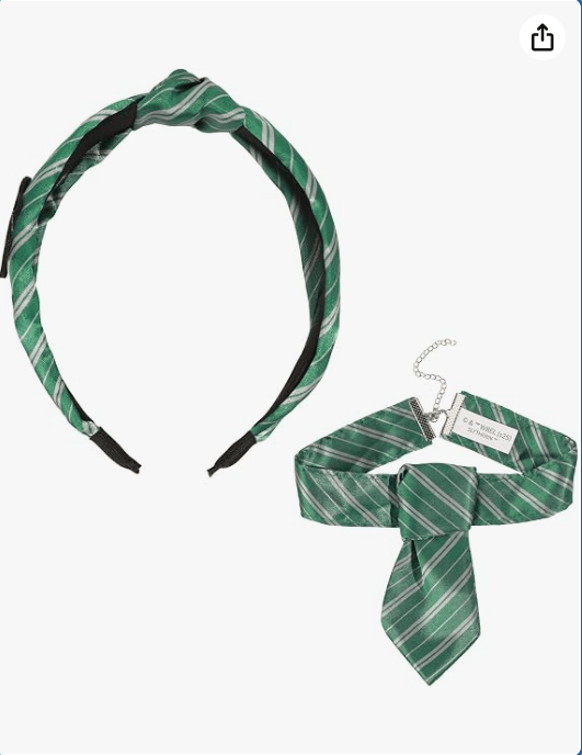 Harry Potter Slytherin Crest 2-Piece Cosplay Headband Set 