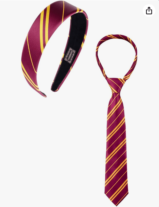 Halloween Costume Accessories Headband Tie Set - Adult Cosplay Costume Accessories for Halloween, Wizard Themed Parties & Dress Up Multicolor 