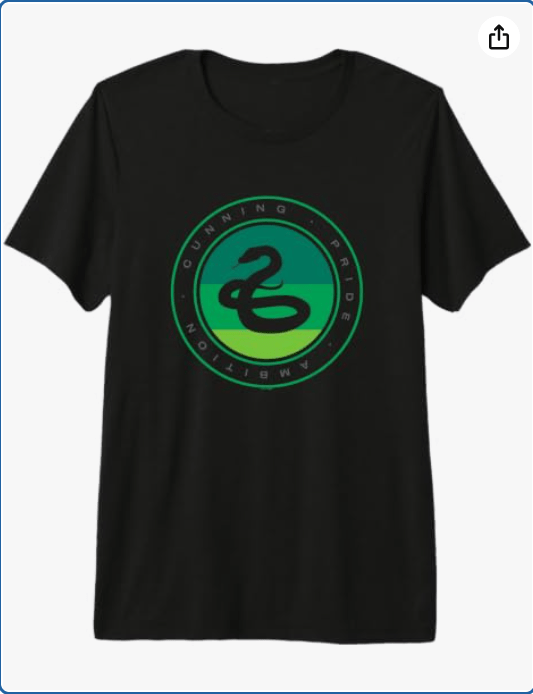 Harry Potter Slytherin House Traits Snake Big Chest Poster Premium Tri-blend T-Shirt 