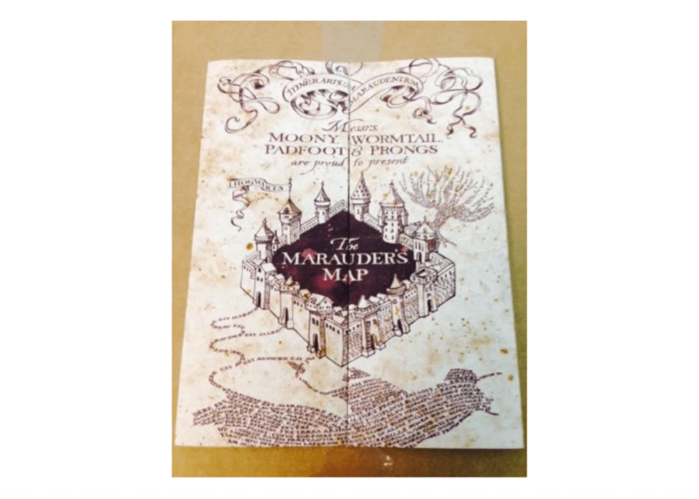 Marauder's Map Hogwarts Wizarding World Harry Potter Warner Bros LIMITEDNEW 