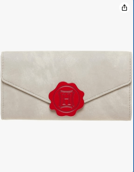 Bioworld Hogwarts Letter w/Crest Seal One Size Fits Most Faux Leather Wallet 