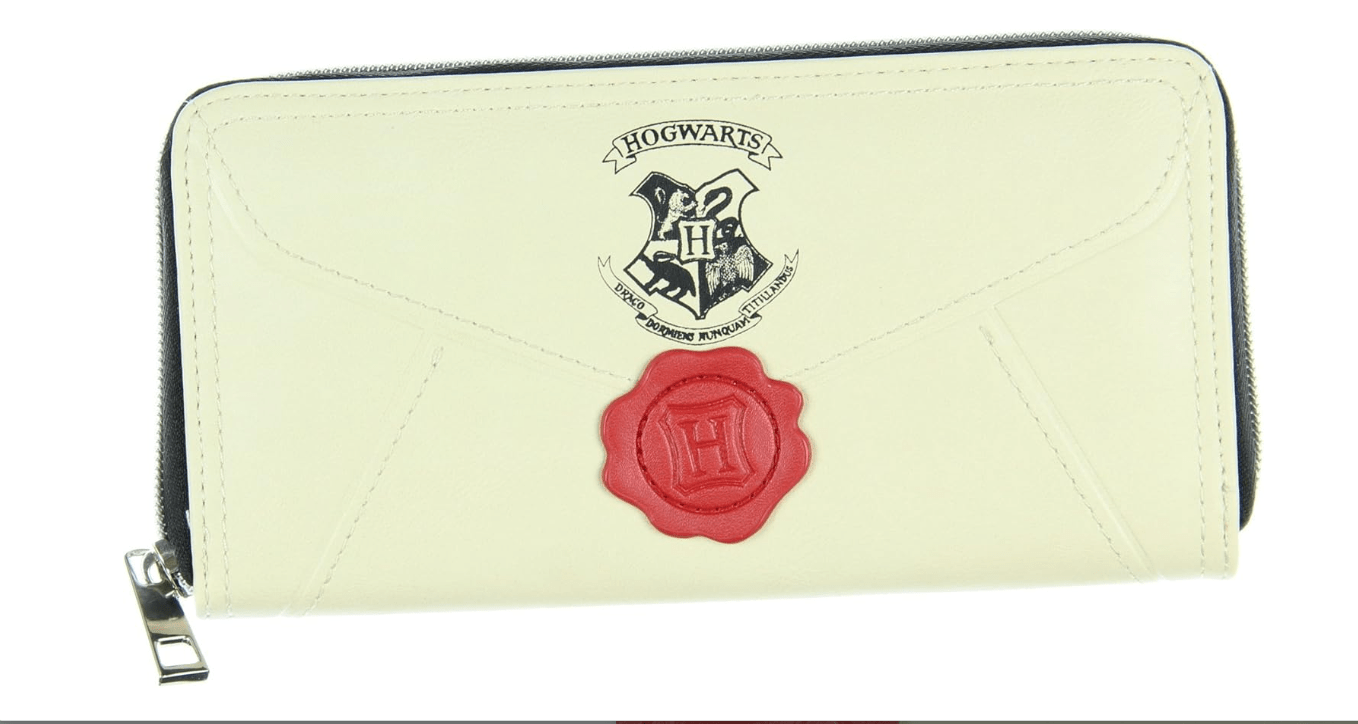 Harry Potter Wallet For Women Hedwig Hogwarts Letter Wax Seal Zip Around Womens Wallet 