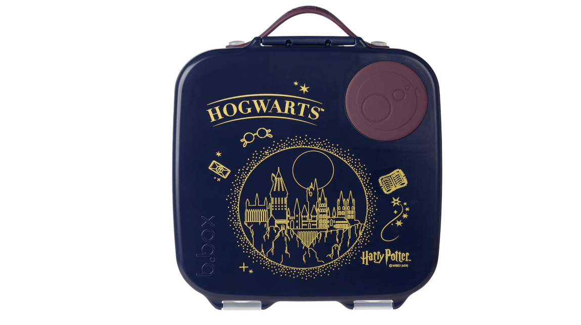 b.box Harry Potter Lunch Box for Big Eaters All Ages - 8.5 Cup Leak Proof Bento Box with 4 Compartments, School Lunch Container with Ice Pack, Dishwasher... 