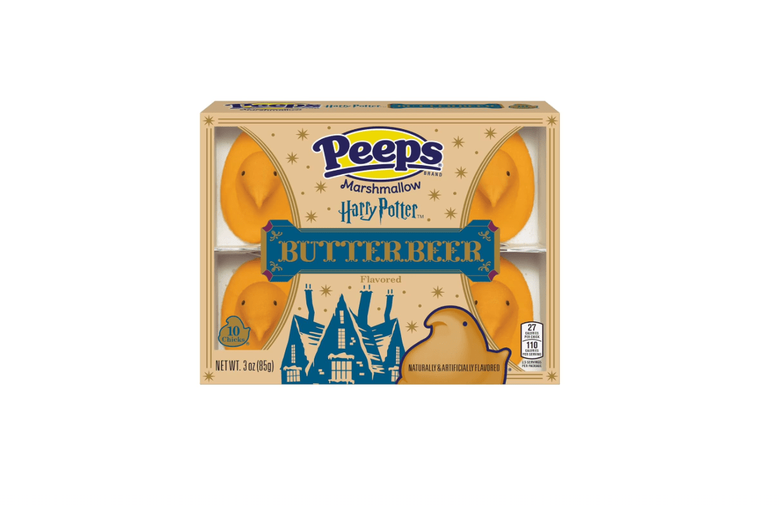 Harry Potter Butterbeer Flavored Marshmallow Peeps - 10 chicks 