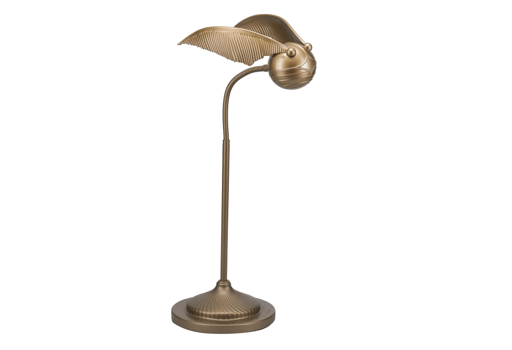 Paladone Golden Snitch Posable Desk Lamp - Officially Licensed Harry Potter Light for Bedside Table Reading, Flexible Neck, Gift for Home Office Decor