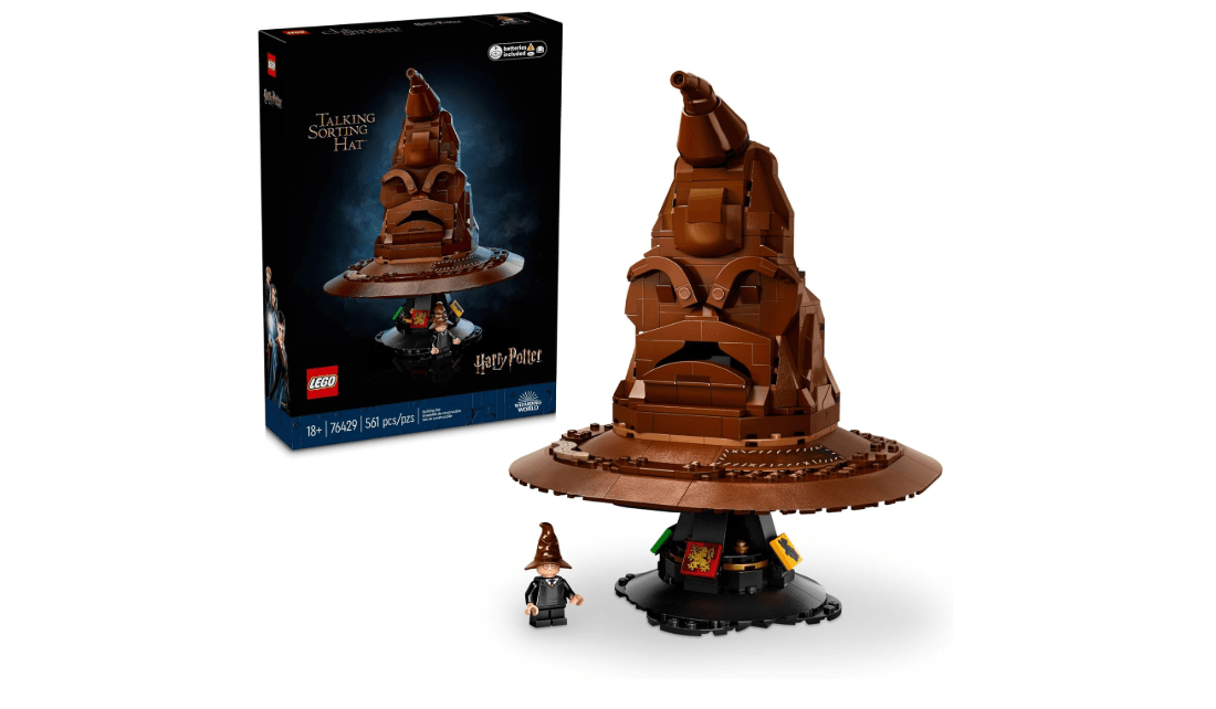 LEGO Harry Potter Talking Sorting Hat W/ 31 Voices - Harry Potter Building Set - Gift Idea for Adults, Women & Men, 18+ - 76429