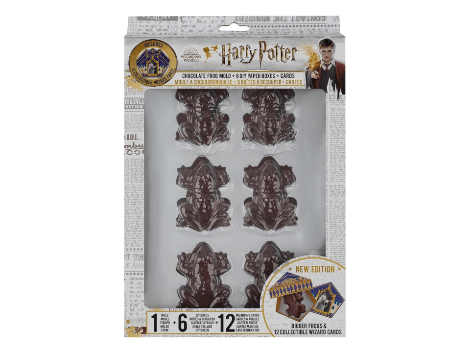Cinereplicas Harry Potter - Chocolate Frog Mold (12 Wizard Card, 6 DIY Boxes) - Official License