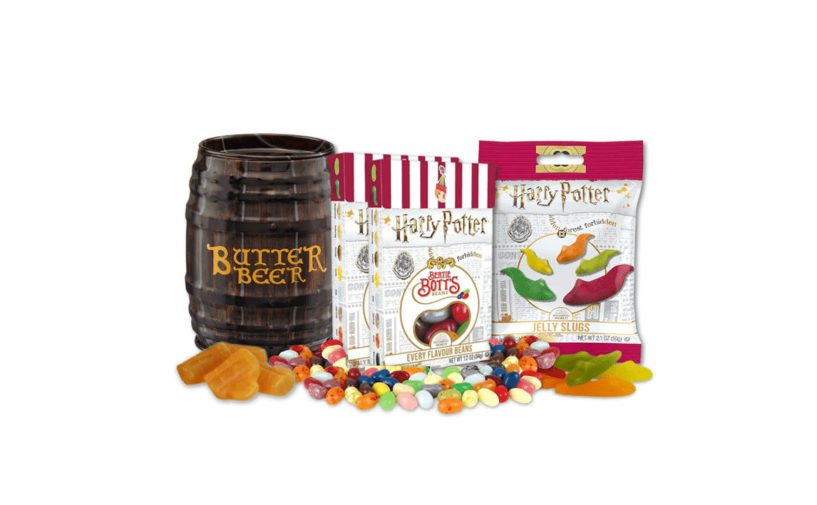 Jelly Belly Harry Potter's Favorites, 4-Pack Gift Pack (Butterbeer Keg Can, Bertie Bott's Every Flavor Beans...
