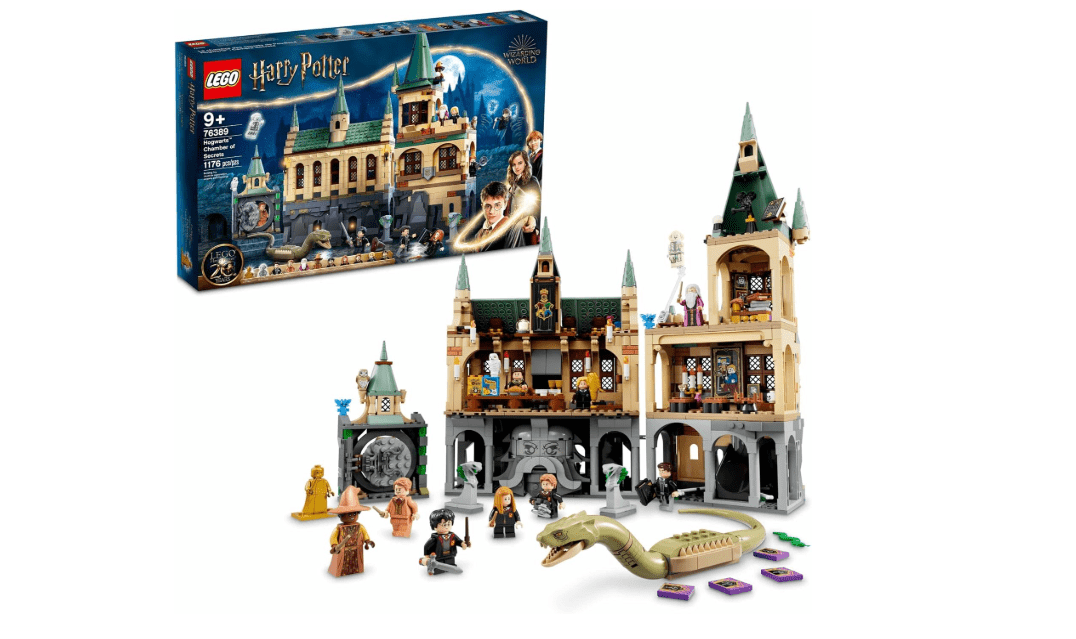 LEGO Harry Potter Hogwarts Chamber of Secrets 76389 - Castle Toy with Great Hall, 20th Anniversary Model Set with Golden Minifigure...