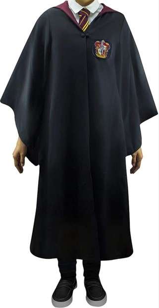 Cinereplicas Harry Potter - Hogwarts Robe - Gryffindor/Slytherin/Ravenclaw/Hufflepuff - XS(Kids)/S/M/L/XL - Official License