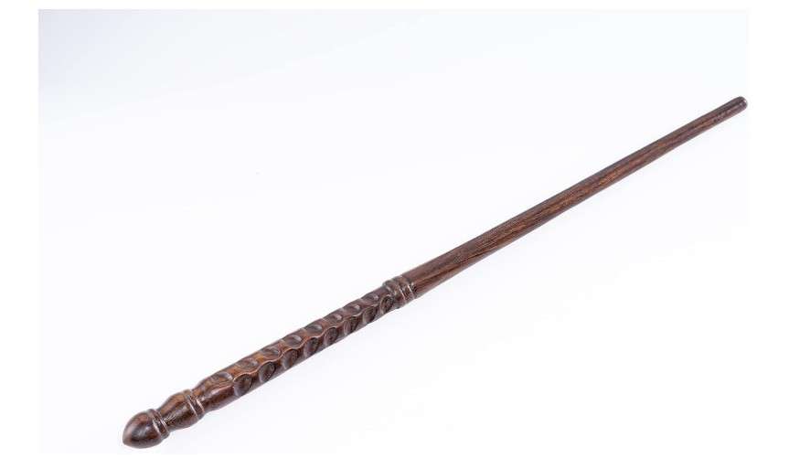 Handicraftviet 15" Hand-Carved Wooden Wizard Wand for Cosplay & Party | handmade wood 