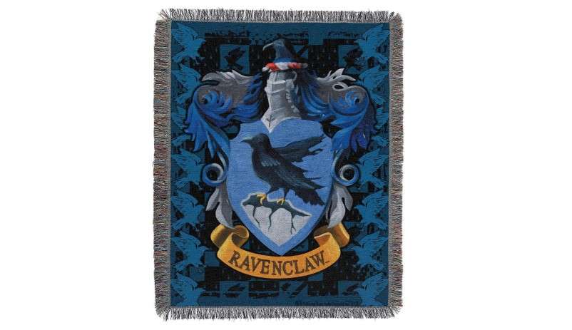 Northwest Harry Potter Woven Tapestry Throw Blanket, Designer Home Décor, Modern, Unique Gift, 48" x 60", Ravenclaw Crest 