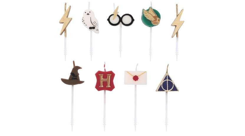 Papyrus Harry Potter Birthday Candles for Cake and Cupcakes (9-Count) 