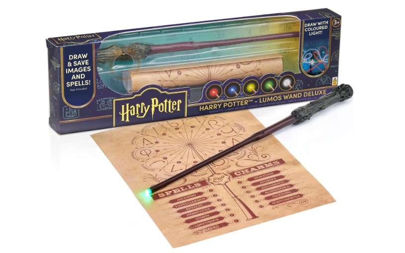 WOW! Stuff Collection Harry Potter 14 Deluxe Lumos Light-Painting Wand, Multicolor
