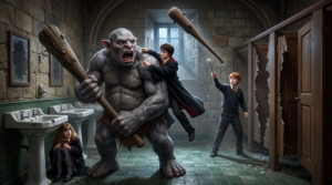 Harry Potter Ogre in the Bathroom