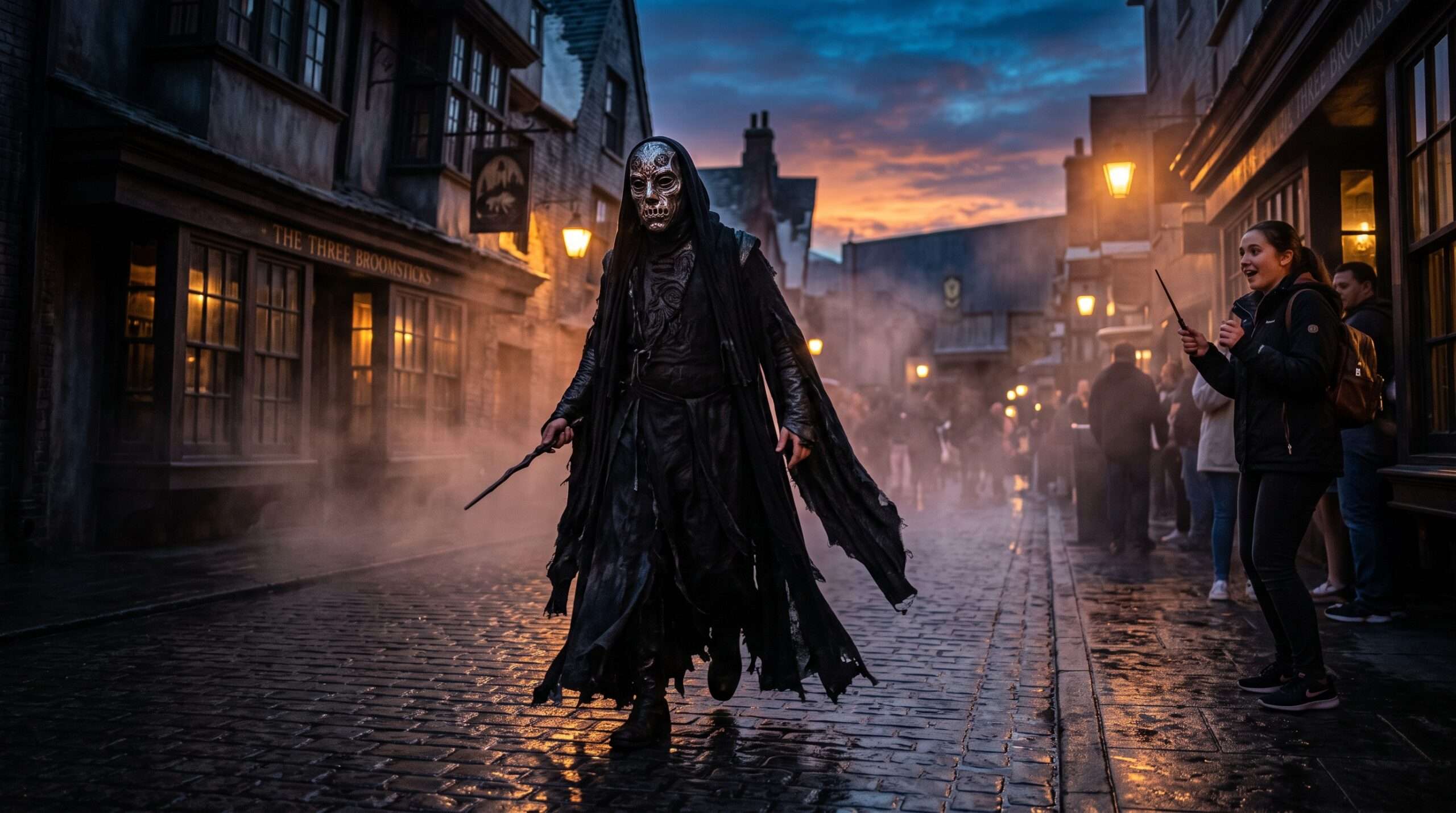 Warner Brothers Halloween Death Eater Live Interaction and Wand Combat Tour