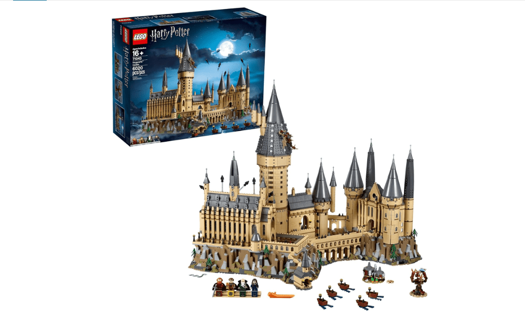 LEGO Harry Potter Hogwarts Castle 71043 Building Set - Model Kit with Minifigures, Featuring Wand, Boats, and Spider Figure, Gryffindor and Hufflepuff...
