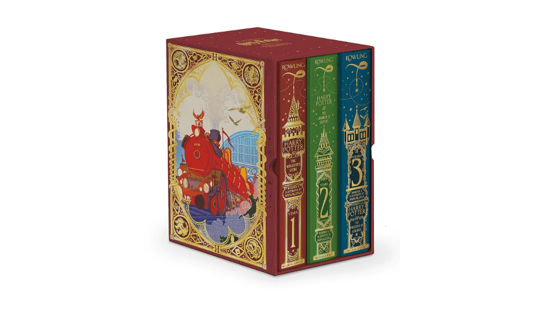 Harry Potter Books 1-3 Boxed Set (MinaLima Edition) (Interactive Illustrated Edition)
