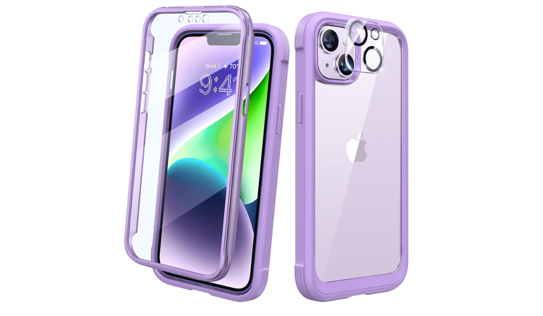 Diaclara Designed for iPhone 14 Case, Full Body Rugged Case with Built-in Touch Sensitive Anti-Scratch Screen Protector, with Camera Lens Protector for... 