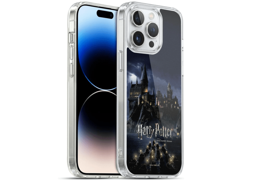 Head Case Designs Officially Licensed Harry Potter Castle Sorcerer's Stone II Gel Case [Military Grade Protection] Compatible with Apple iPhone 14 Pro... 