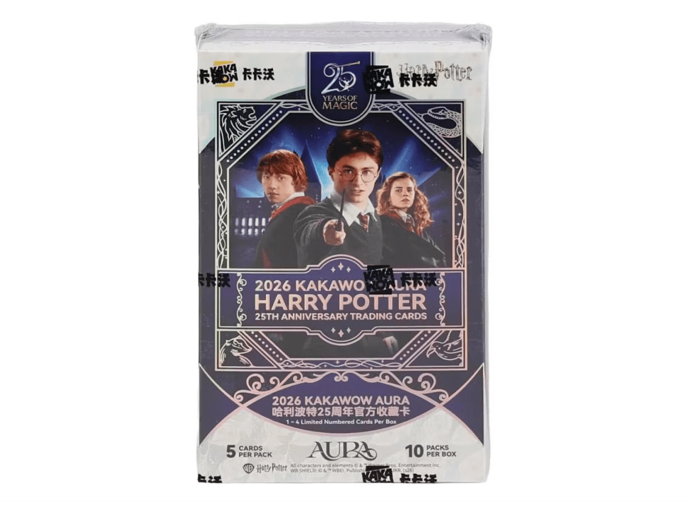 Kakawow Harry Potter Aura Hobby 2026 Collectible Card Box (1-4 Limited Edition Cards per Box)
