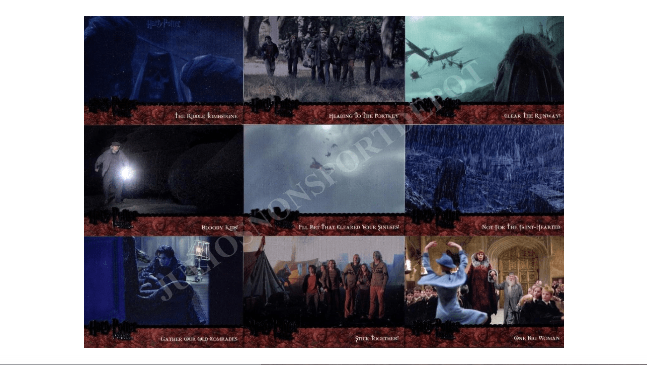 HARRY POTTER AND THE GOBLET OF FIRE GOF UPDATE 2005 ARTBOX - Complete set of 90 base cards

