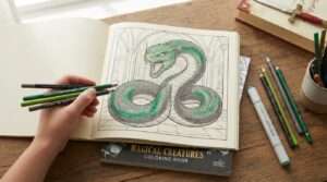 harry potter basilisk coloring pages