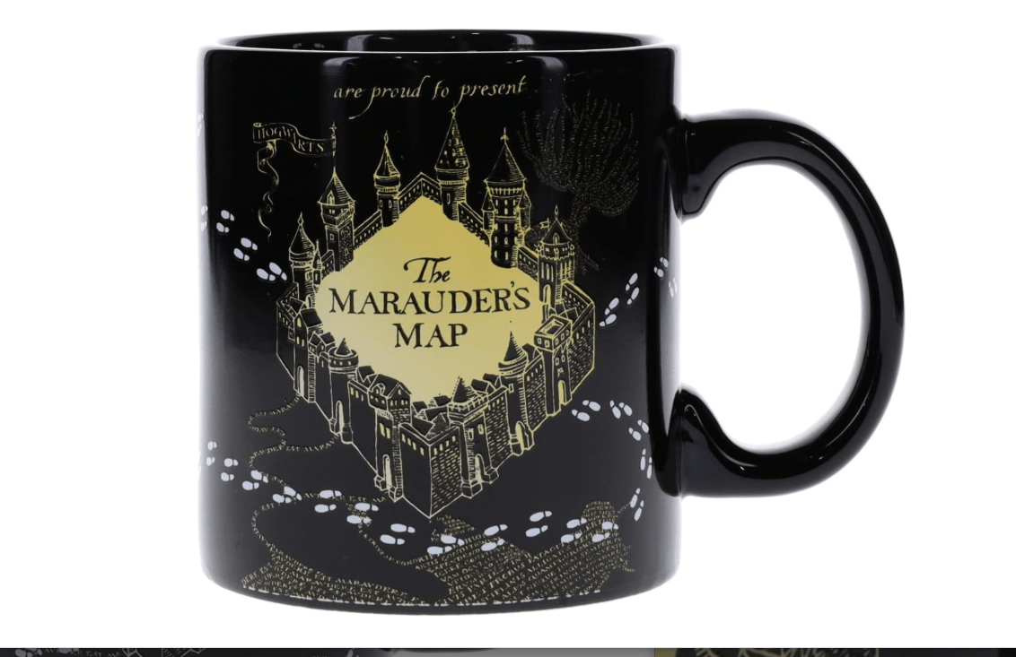 Harry Potter Marauder's Map Ceramic Mug | Large Coffee Cup For Tea, Espresso, Cocoa | Holds 20 Ounces 