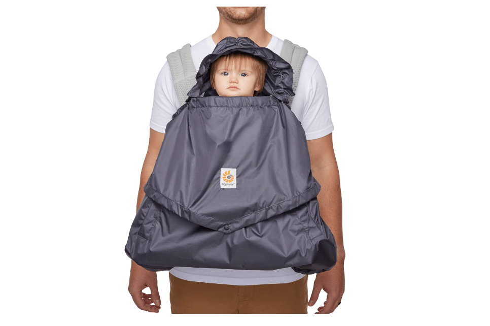 Ergobaby Water Resistant Baby Carrier Rain and Wind Cover | Charcoal