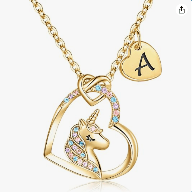 Hidepoo Unicorn Necklaces for Girls Kids - Birthday Gifts for Girls Kids