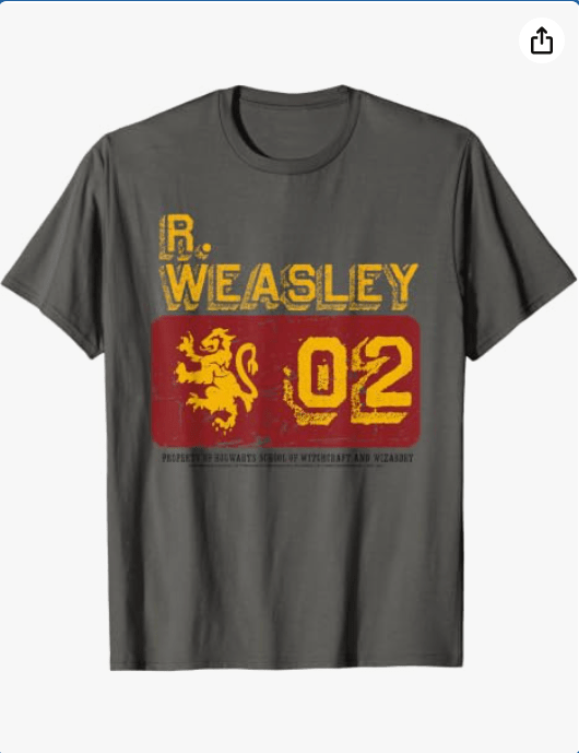 Harry Potter Ron Weasley 02 Hogwarts Quidditch Sports T-Shirt