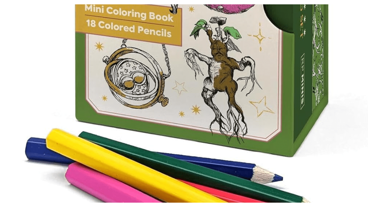 Harry Potter Mini Coloring Set: Includes Mini Coloring Book and 18 Colored Pencils (RP Minis)