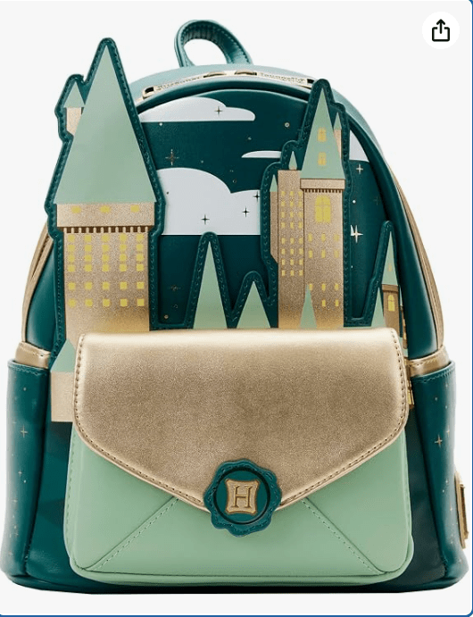 Loungefly Harry Potter Golden Hogwarts Mini Backpack Standard 