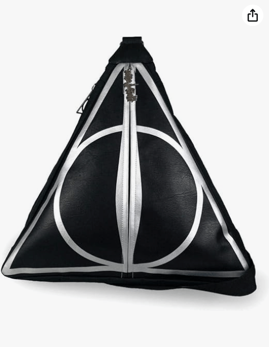 Groovy Harry Potter Backpack Deathly Hallows Borse, Black - 