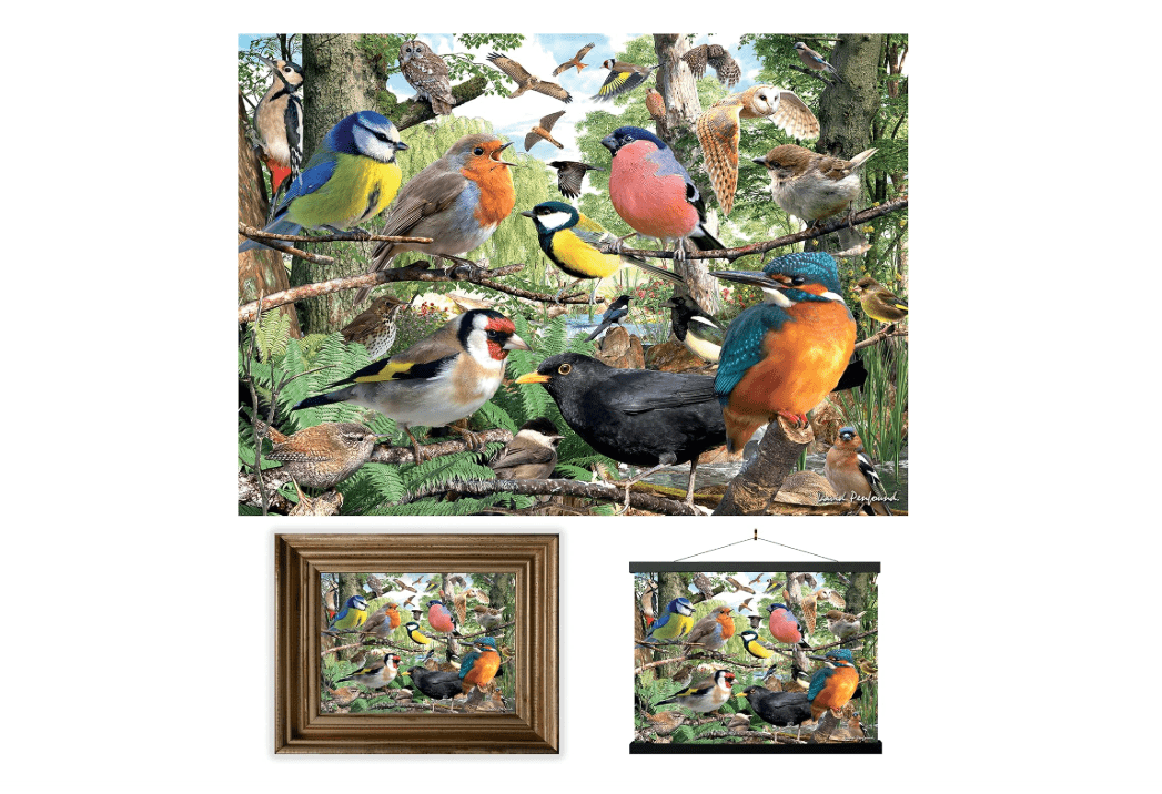 LiveLife 3D Lenticular Wall Art Prints - Deluxebase's Home of Nature. Unframed 3D Bird Poster. Perfect Wall Decor....