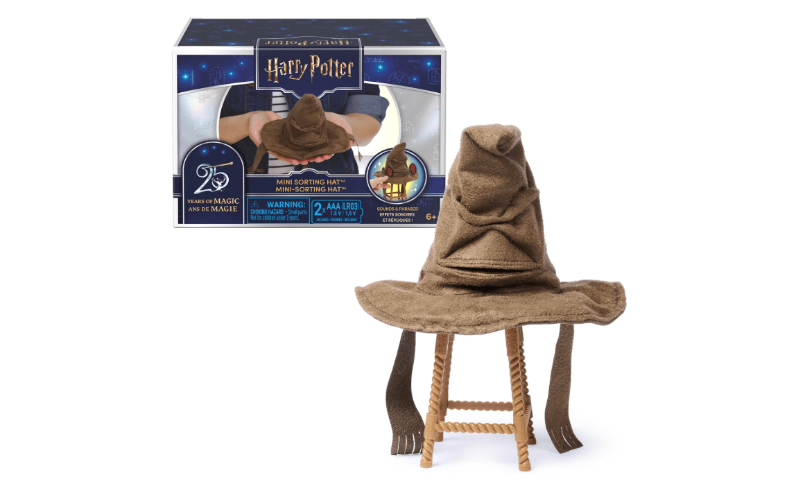 Wizarding World Harry Potter Interactive Mini Sorting Hat, Ages 6+ | Find Your Hogwarts House with Sounds & Movements, Imaginative Pretend Play,...
