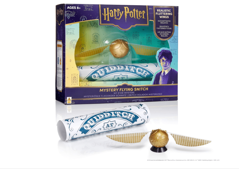 Wizarding World: Mystery Flying Golden Snitch - Illusion Movement & Trick Toy, Hand Thread Suspension, Harry Potter Collectible Quidditch Ball Replica 
