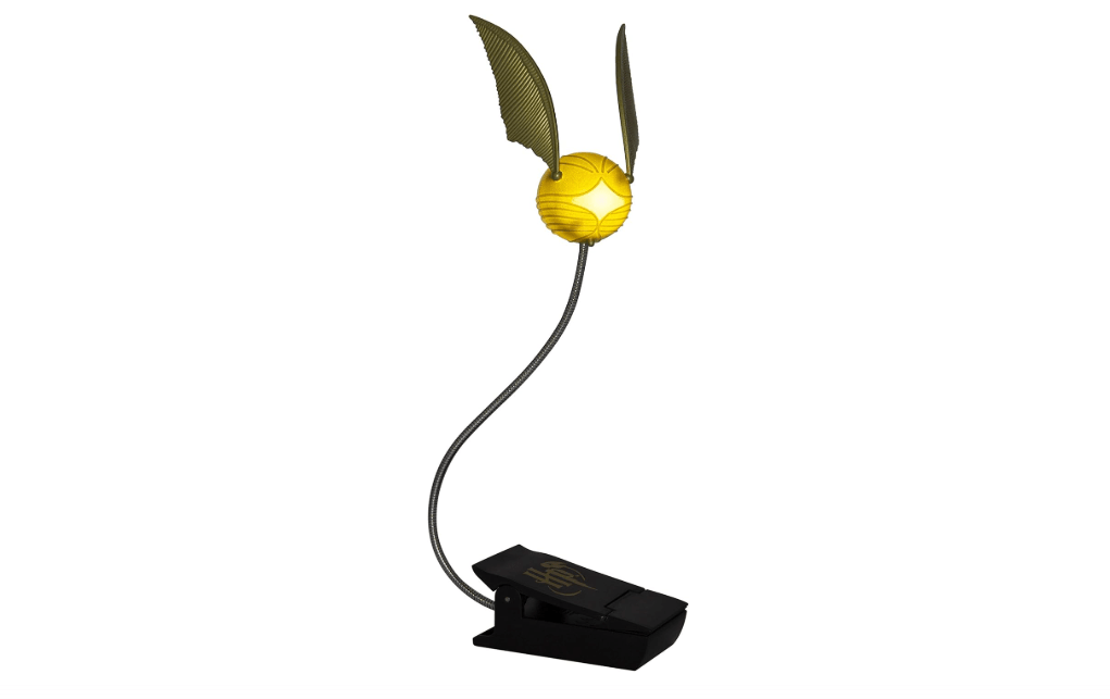 Paladone Golden Snitch Lumi Clip | Convenient Harry Potter Themed Reading Light | Dual Powered by Batteries or USB, Gold (Pack of 12) 