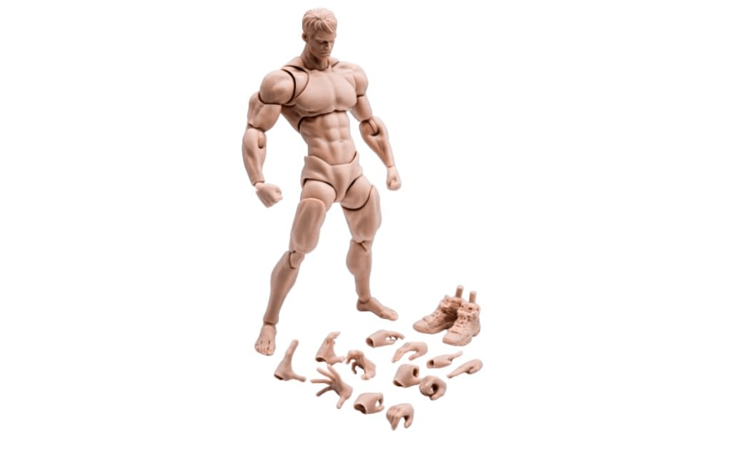 RoofWorld 1/12 Scale Male Action Figure Muscle Strong Joint Body 6 inch Super Flexible 16cm Soldier Miniature Action Figure Body Doll Collectible Toy Model...