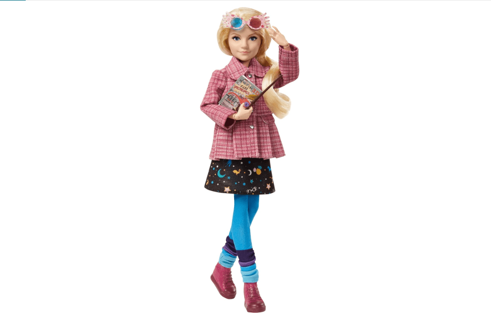 Mattel Harry Potter Collectible Toy, Luna Lovegood Doll & Accessories, Signature Look with Quibbler & Spectrespecs