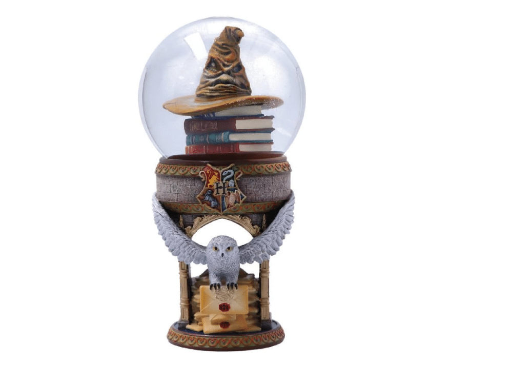 Nemesis Now Harry Potter Hogwarts Snow Globe, Officially Licensed Collectible Merchandise, Hand-Painted Resin, Features Hedwig and The Sorting Hat