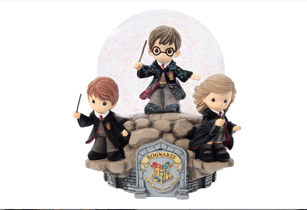 Precious Moments Harry Potter We Have the Power of Friendship Deluxe Musical Snow Globe | Resin and Glass Glitter Globe Plays The Moldau | Hogwarts Trio...