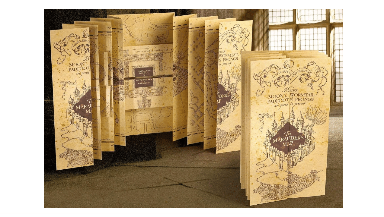 Noble Collection - Harry Potter 1/1 Scale Replica of the Marauder's Map 